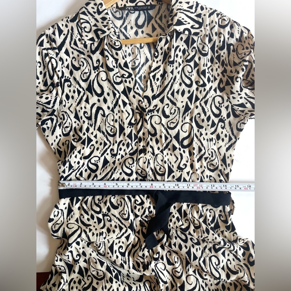 ZARA MIDI MAXI PRINTED SHIRT
DRESS Print l - Picture 9 of 12